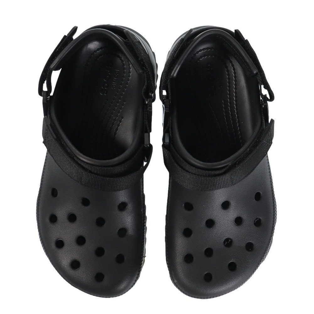 クロックス（crocs）（メンズ、レディース）スポーツサンダル クラシック ハイカー クロッグ ブラック 206772-060-2023 シャワサン レジャー 軽量 厚底 サボサンダル