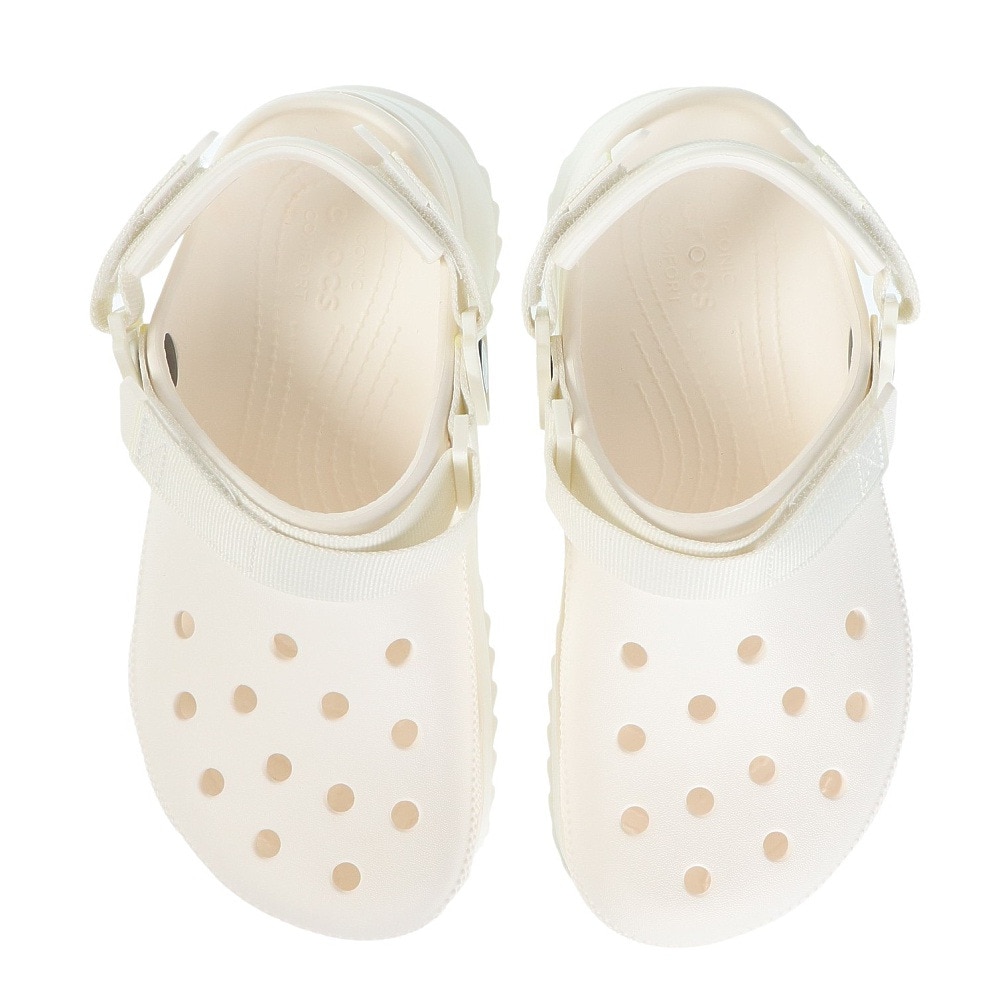 クロックス（crocs）（メンズ、レディース）スポーツサンダル クラシック ハイカー クロッグ ホワイト 206772-143-2023 シャワサン レジャー 軽量 厚底 サボサンダル
