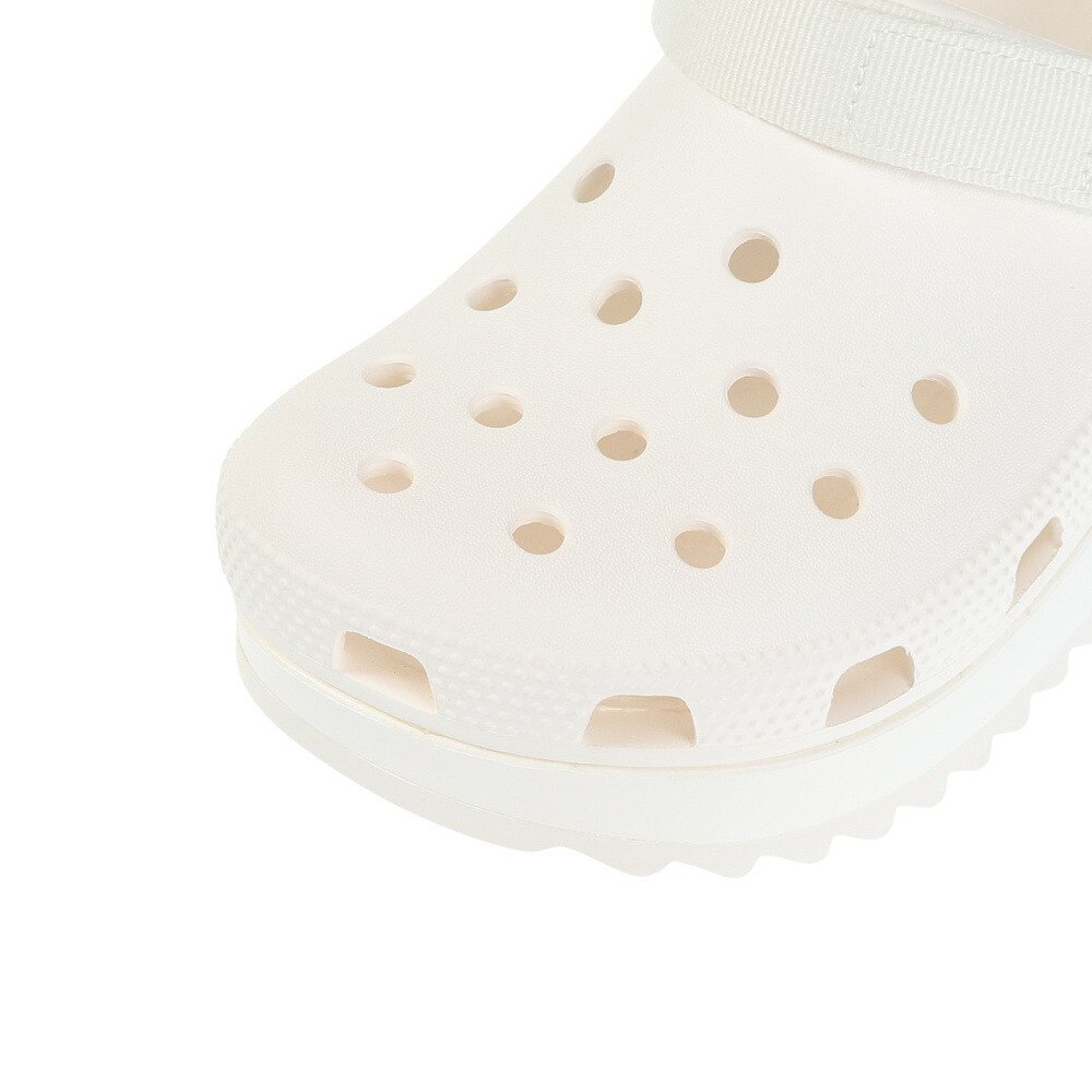 クロックス（crocs）（メンズ、レディース）スポーツサンダル クラシック ハイカー クロッグ ホワイト 206772-143-2023 シャワサン レジャー 軽量 厚底 サボサンダル
