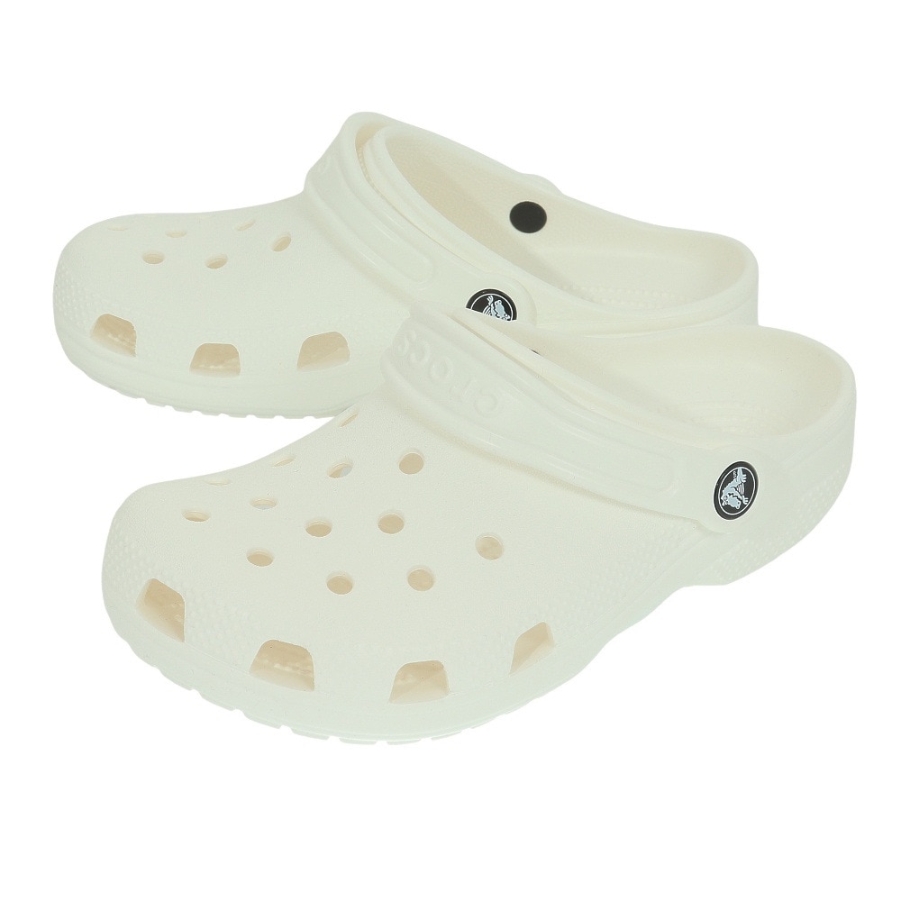 クロックス（crocs）（キッズ）スポーツサンダル クラシック クロッグ キッズ White ホワイト 206991-100-2023 シャワサン レジャー プール ビーチ 軽量 