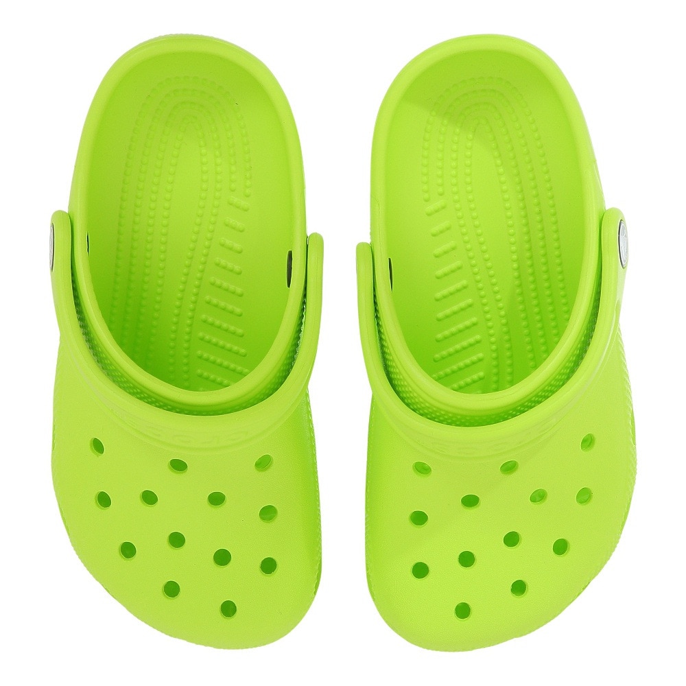 クロックス（crocs）（キッズ）スポーツサンダル クラシック クロッグ キッズ Lime フラッシュグリーン 206991-3UH-2023 レジャー プール 軽量
