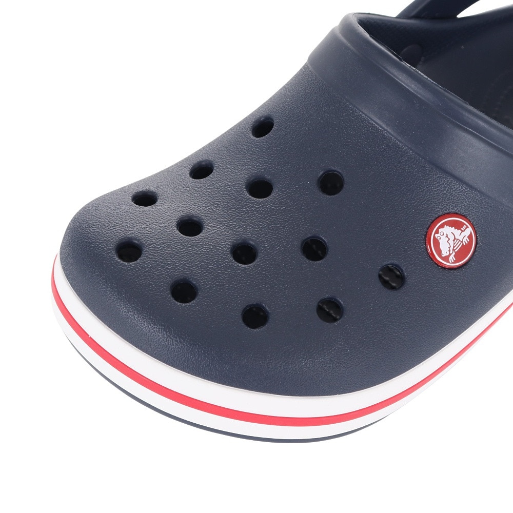 クロックス（crocs）（キッズ）ジュニアサンダル クロックバンド クロッグ キッズ ネイビー レッド 207006-485-2023 シャワサン レジャー プール サボサンダル