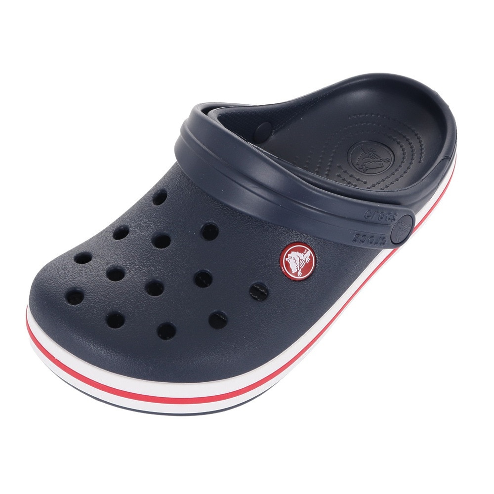 クロックス（crocs）（キッズ）ジュニアサンダル クロックバンド クロッグ キッズ ネイビー レッド 207006-485-2023 シャワサン レジャー プール サボサンダル