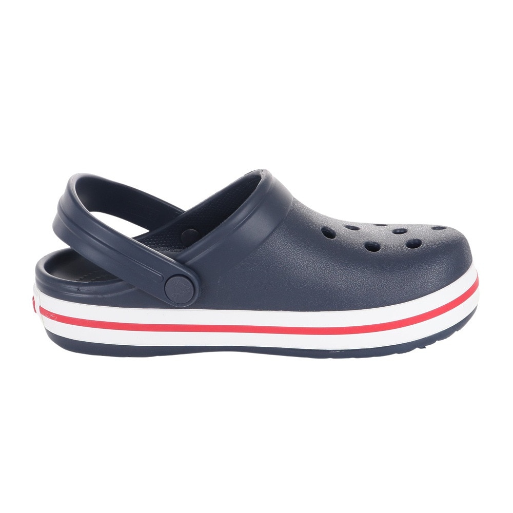 クロックス（crocs）（キッズ）ジュニアサンダル クロックバンド クロッグ キッズ ネイビー レッド 207006-485-2023 シャワサン レジャー プール サボサンダル