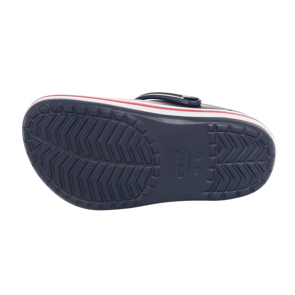 クロックス（crocs）（キッズ）ジュニアサンダル クロックバンド クロッグ キッズ ネイビー レッド 207006-485-2023 シャワサン レジャー プール サボサンダル