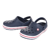 クロックス（crocs）（キッズ）ジュニアサンダル クロックバンド クロッグ キッズ ネイビー レッド 207006-485-2023 スポーツ シャワサン レジャー プール サボサンダル