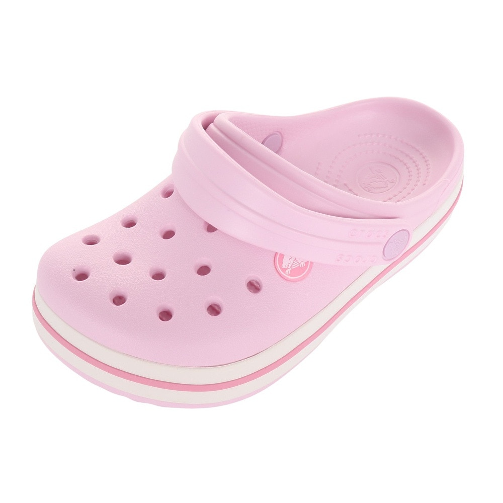 クロックス（crocs）（キッズ）ジュニアサンダル クロックバンド クロッグ キッズ ピンク 207006-6GD-2023 スポーツ シャワサン レジャー プール