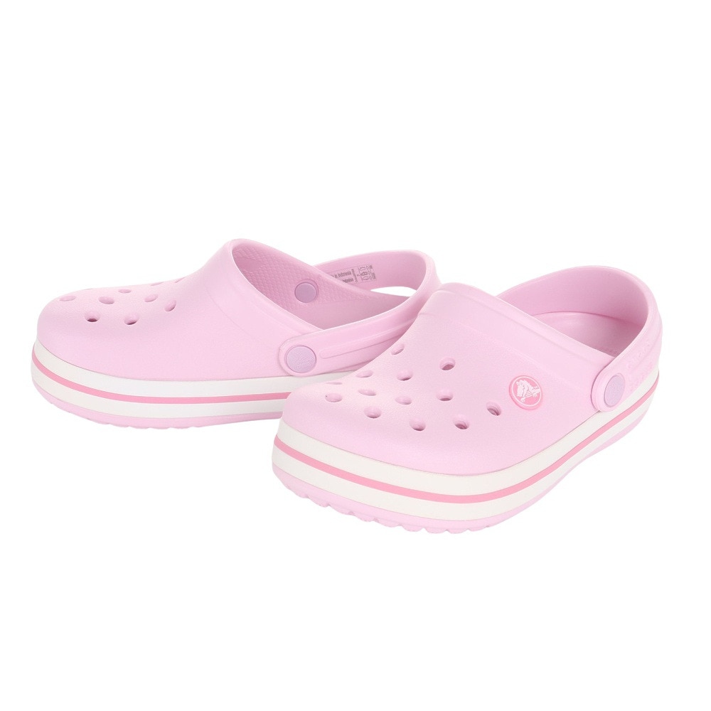 クロックス（crocs）（キッズ）ジュニアサンダル クロックバンド クロッグ キッズ ピンク 207006-6GD-2023 スポーツ シャワサン レジャー プール