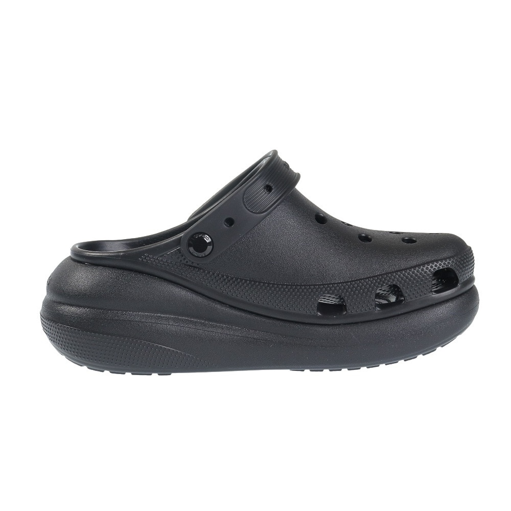 クロックス（crocs）（レディース）スポーツサンダル クラッシュ クロッグ ブラック 207521-001-2023 シャワサン レジャー プール ビーチ タウン 厚底