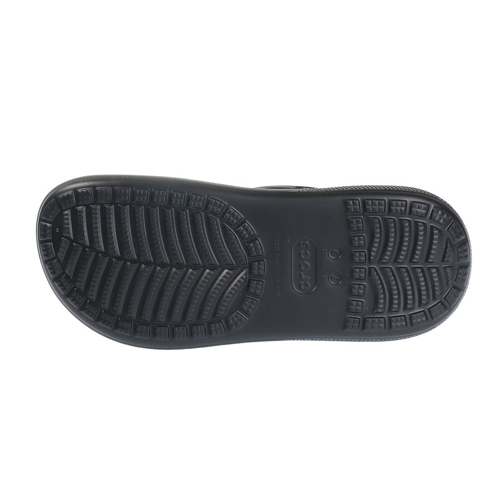 クロックス（crocs）（レディース）スポーツサンダル クラッシュ クロッグ ブラック 207521-001-2023 シャワサン レジャー プール ビーチ タウン 厚底