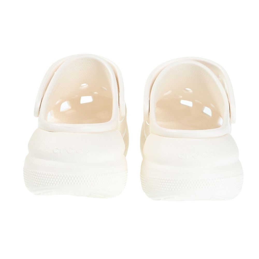 クロックス（crocs）（レディース）スポーツサンダル クラッシュ クロッグ ホワイト 207521-100-2023 シャワサン レジャー プール ビーチ タウン 厚底