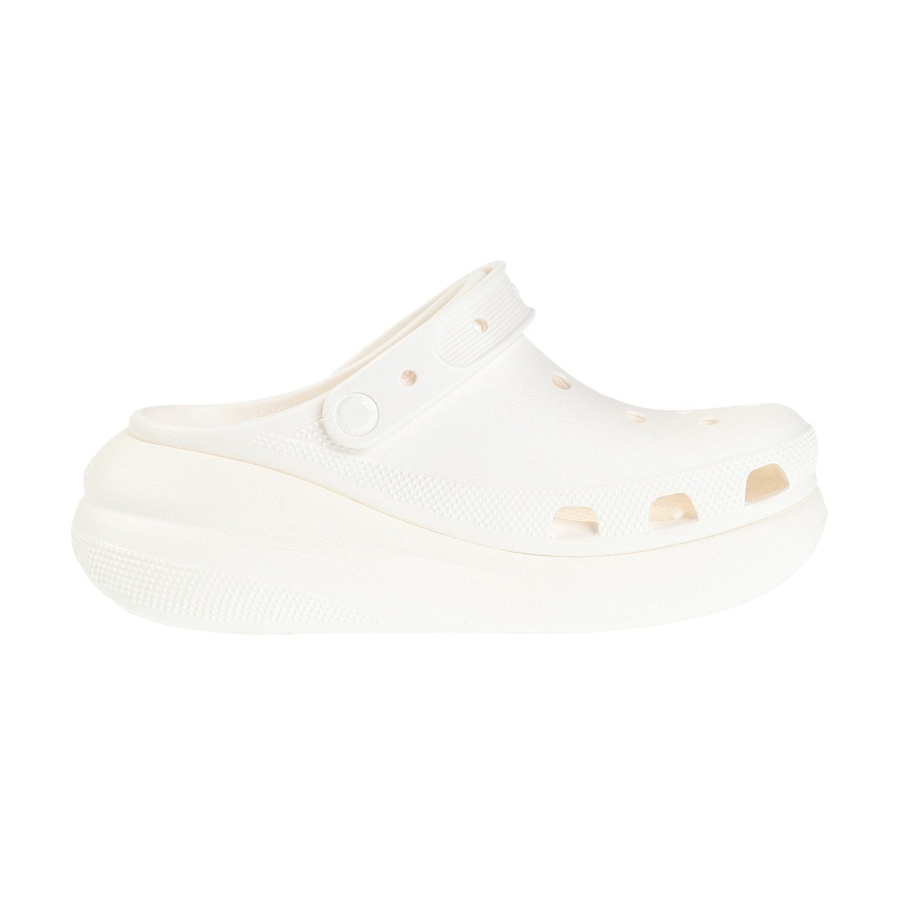 クロックス（crocs）（レディース）スポーツサンダル クラッシュ クロッグ ホワイト 207521-100-2023 シャワサン レジャー プール ビーチ タウン 厚底