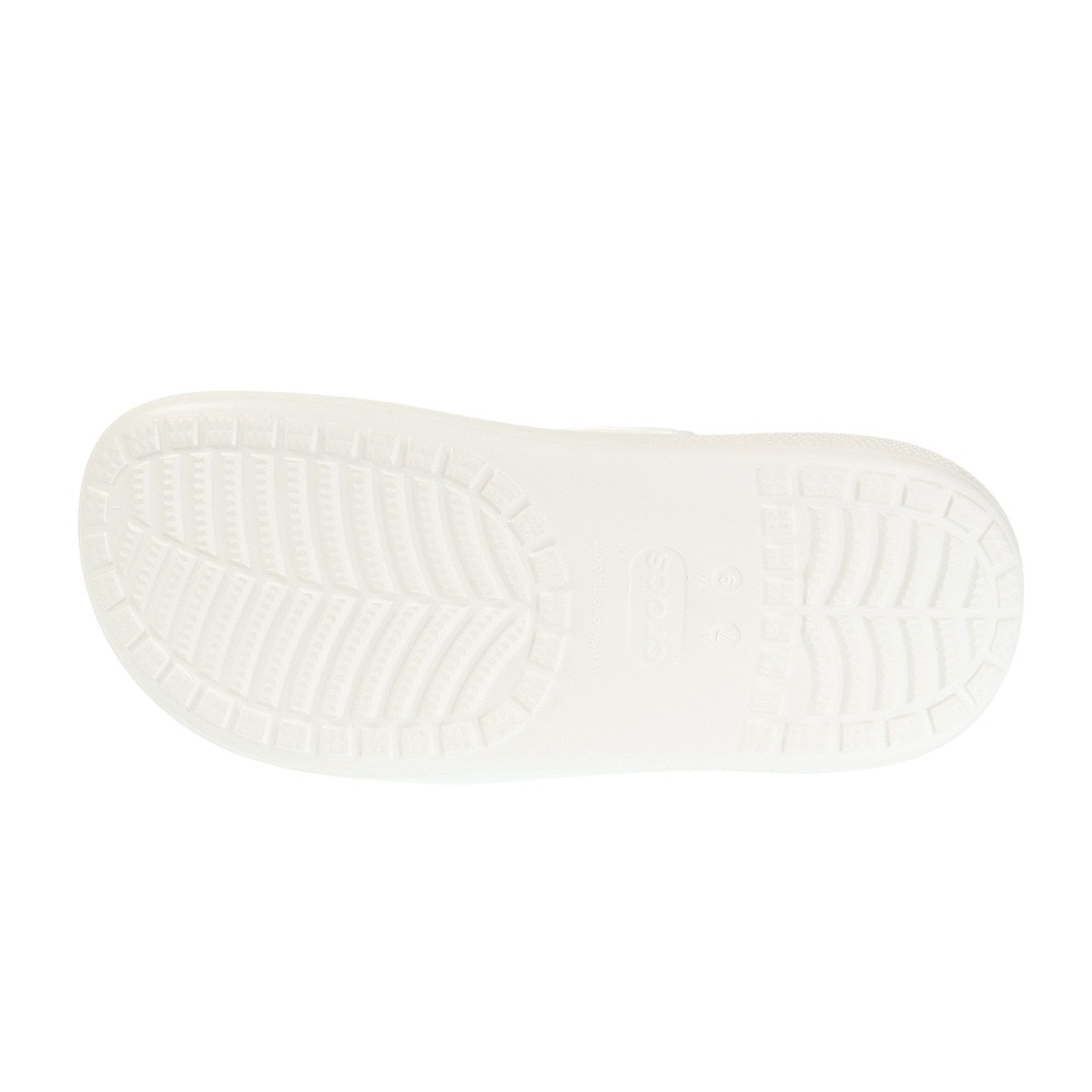 クロックス（crocs）（レディース）スポーツサンダル クラッシュ クロッグ ホワイト 207521-100-2023 シャワサン レジャー プール ビーチ タウン 厚底