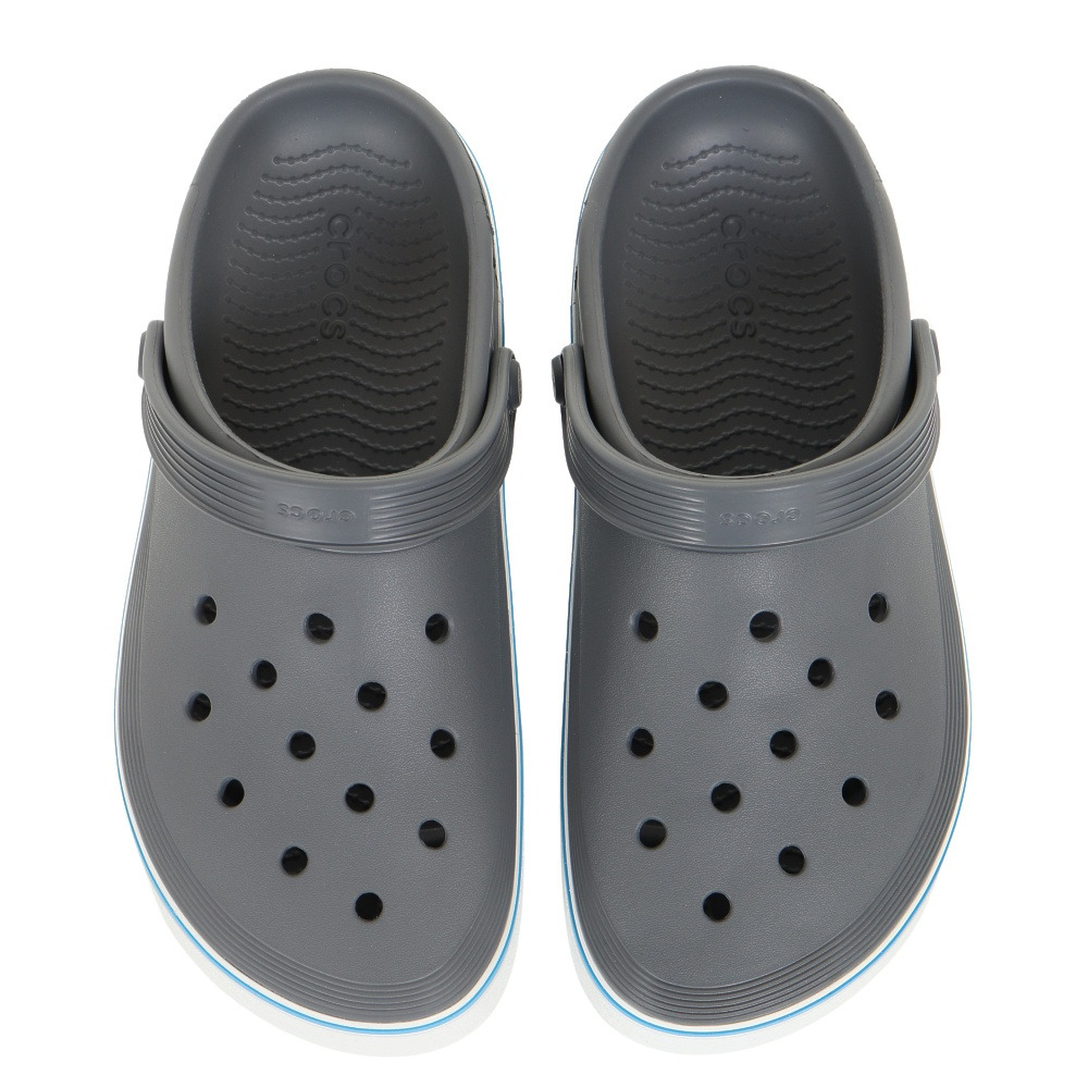 クロックス（crocs）（メンズ、レディース）スポーツサンダル オフ コート クロッグ チャコールグレー 208371-025-2023 速乾性 軽量 厚底 レジャー プール