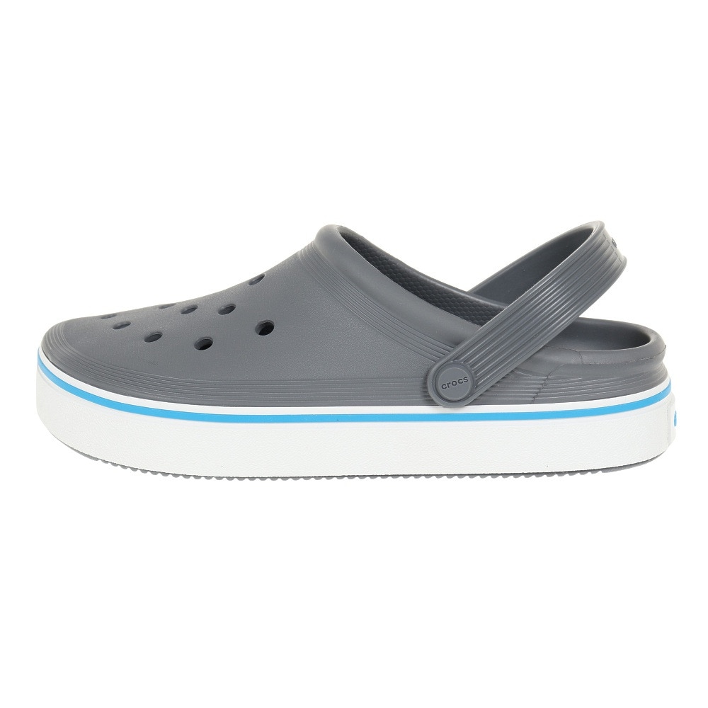 クロックス（crocs）（メンズ、レディース）スポーツサンダル オフ コート クロッグ チャコールグレー 208371-025-2023 速乾性 軽量 厚底 レジャー プール