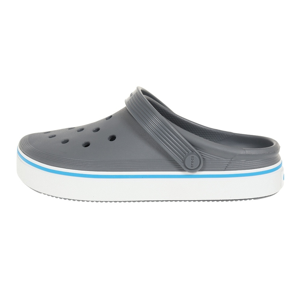 クロックス（crocs）（メンズ、レディース）スポーツサンダル オフ コート クロッグ チャコールグレー 208371-025-2023 速乾性 軽量 厚底 レジャー プール