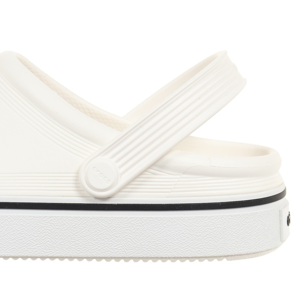 クロックス（crocs）（メンズ、レディース）サンダル オフ コート クロッグ ホワイト 208371-100-2023 速乾性 軽量 厚底 カジュアル レジャー プール