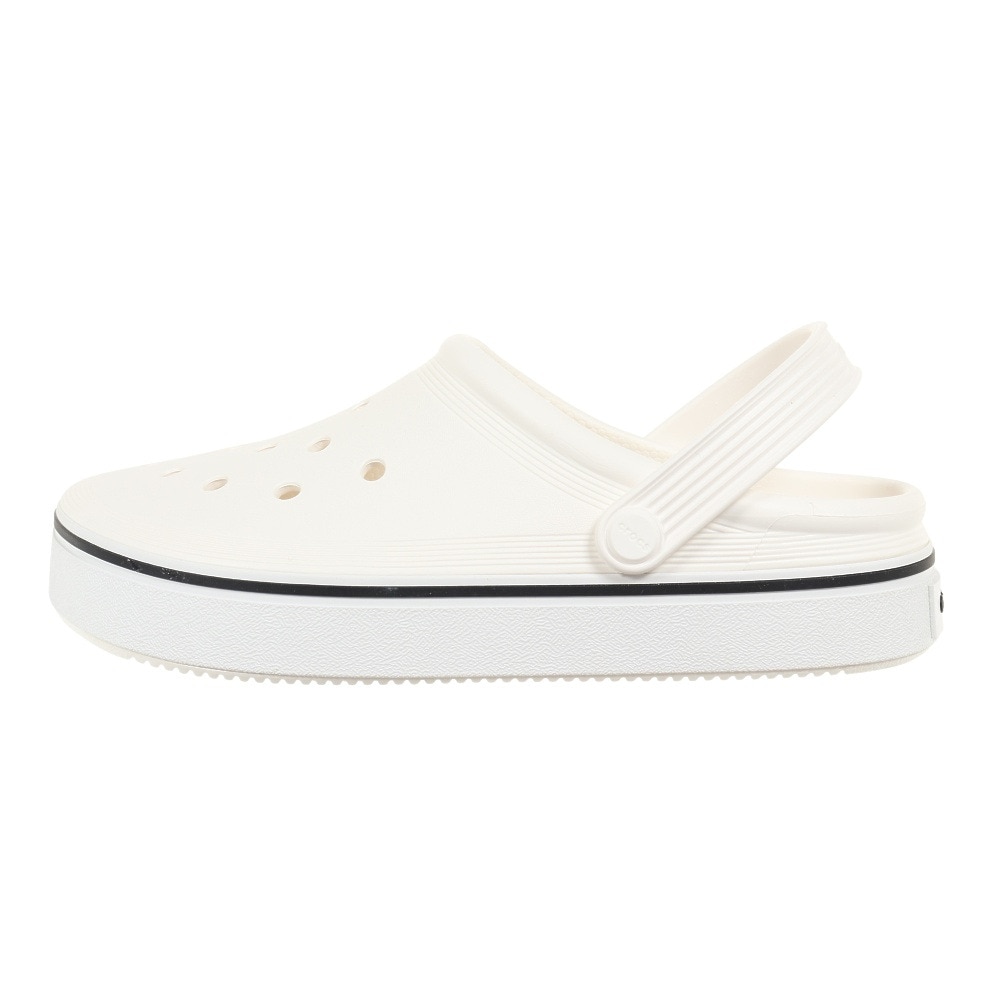 クロックス（crocs）（メンズ、レディース）サンダル オフ コート クロッグ ホワイト 208371-100-2023 速乾性 軽量 厚底 カジュアル レジャー プール