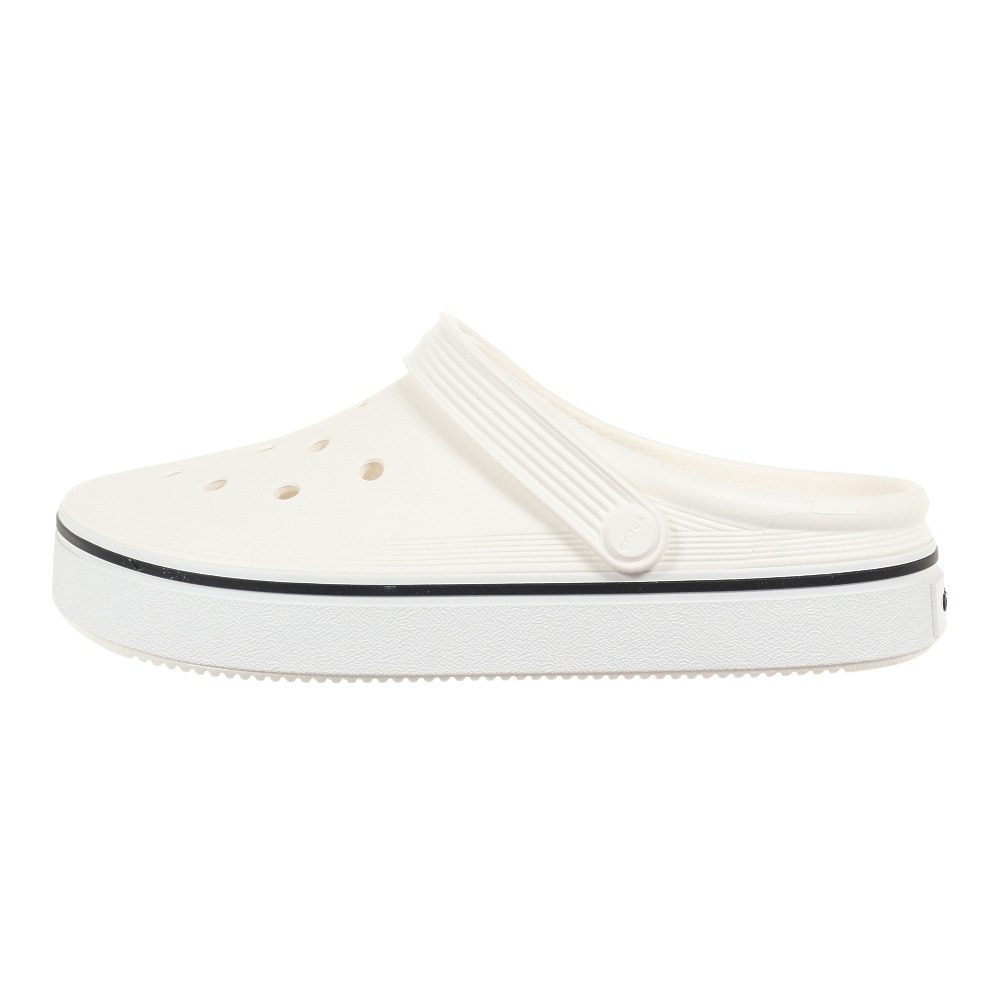 クロックス（crocs）（メンズ、レディース）サンダル オフ コート クロッグ ホワイト 208371-100-2023 速乾性 軽量 厚底 カジュアル レジャー プール
