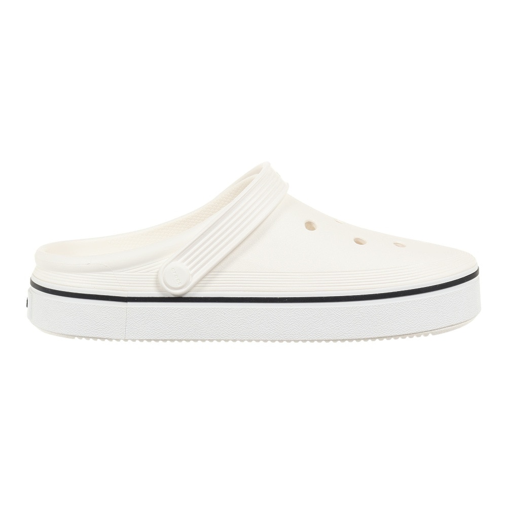 クロックス（crocs）（メンズ、レディース）サンダル オフ コート クロッグ ホワイト 208371-100-2023 速乾性 軽量 厚底 カジュアル レジャー プール