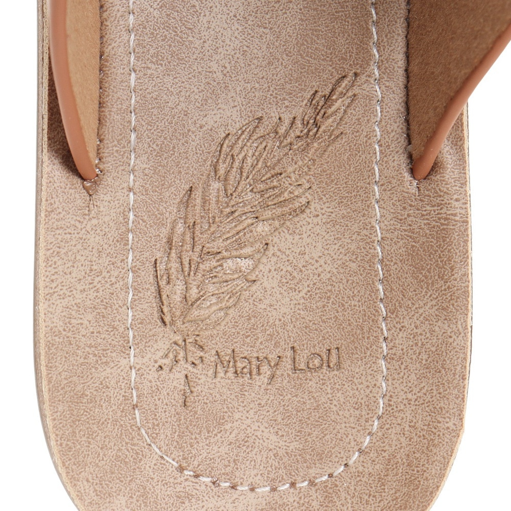 メリールー（Mary Lou）（レディース）フラットサンダル キャメル 6305CAMEL レジャー プール ビーチ タウン