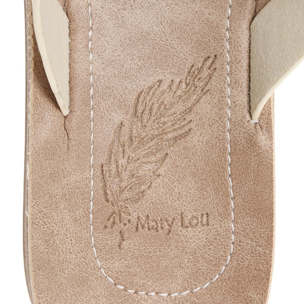 メリールー（Mary Lou）（レディース）フラットサンダル アイボリー 6306IVORY レジャー プール ビーチ タウン