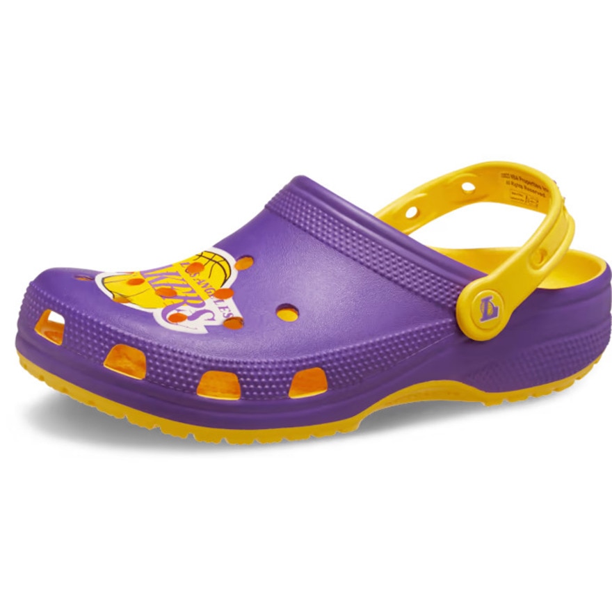 クロックス（crocs）（メンズ、レディース）サンダル NBA ロサンゼルス レイカーズ クラシック クロッグ 208650-75Y-2023
