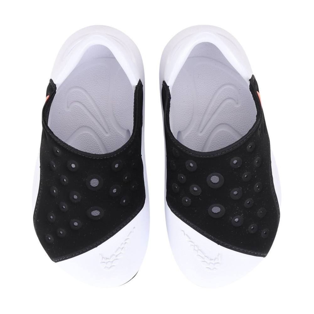 ナイキ（NIKE）（キッズ）サンダル アクア スウッシュ ブラック ホワイト FN0876-001  日常履き タウン レジャー プール 耐久性 クッション性