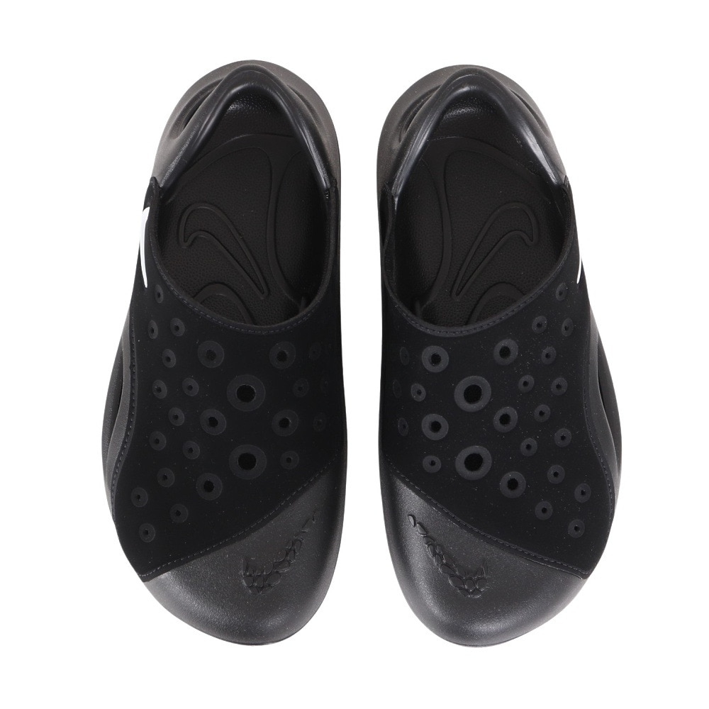 ナイキ（NIKE）（キッズ）ジュニアサンダル アクア スウッシュ ブラック FV6363-002  日常履 タウン レジャー プール 耐久性 クッション性