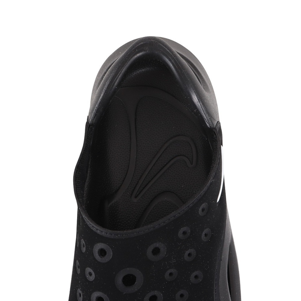 ナイキ（NIKE）（キッズ）ジュニアサンダル アクア スウッシュ ブラック FV6363-002  日常履 タウン レジャー プール 耐久性 クッション性