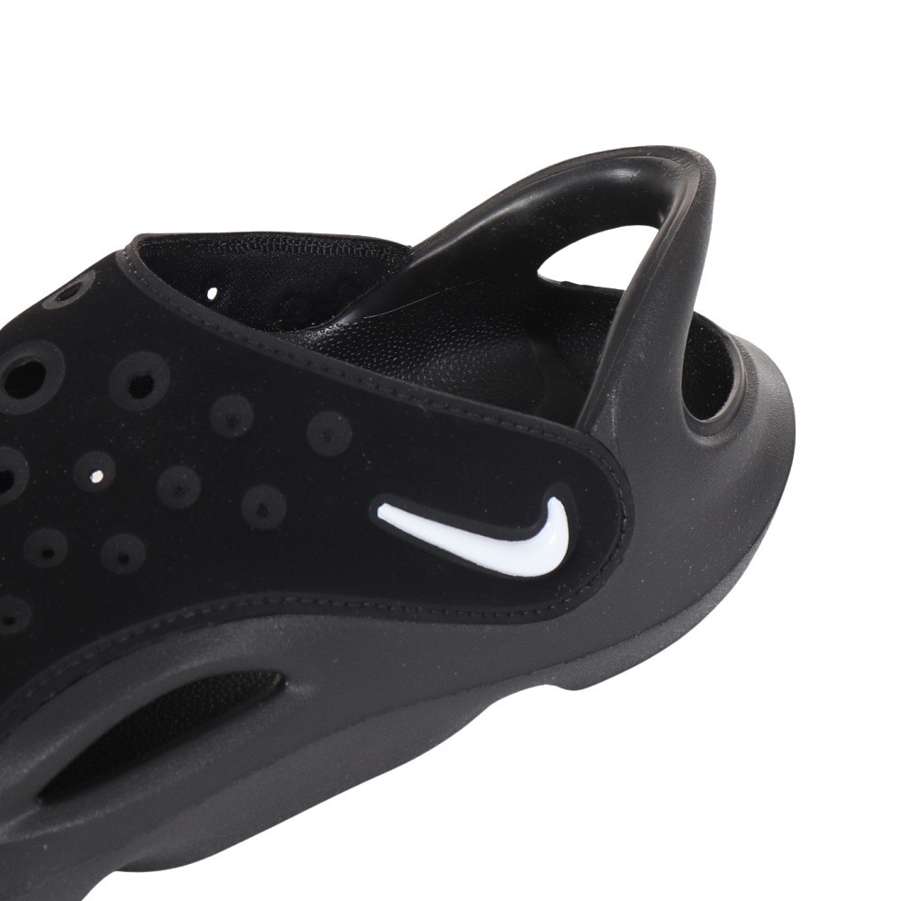 ナイキ（NIKE）（キッズ）ジュニアサンダル アクア スウッシュ ブラック FV6363-002  日常履 タウン レジャー プール 耐久性 クッション性
