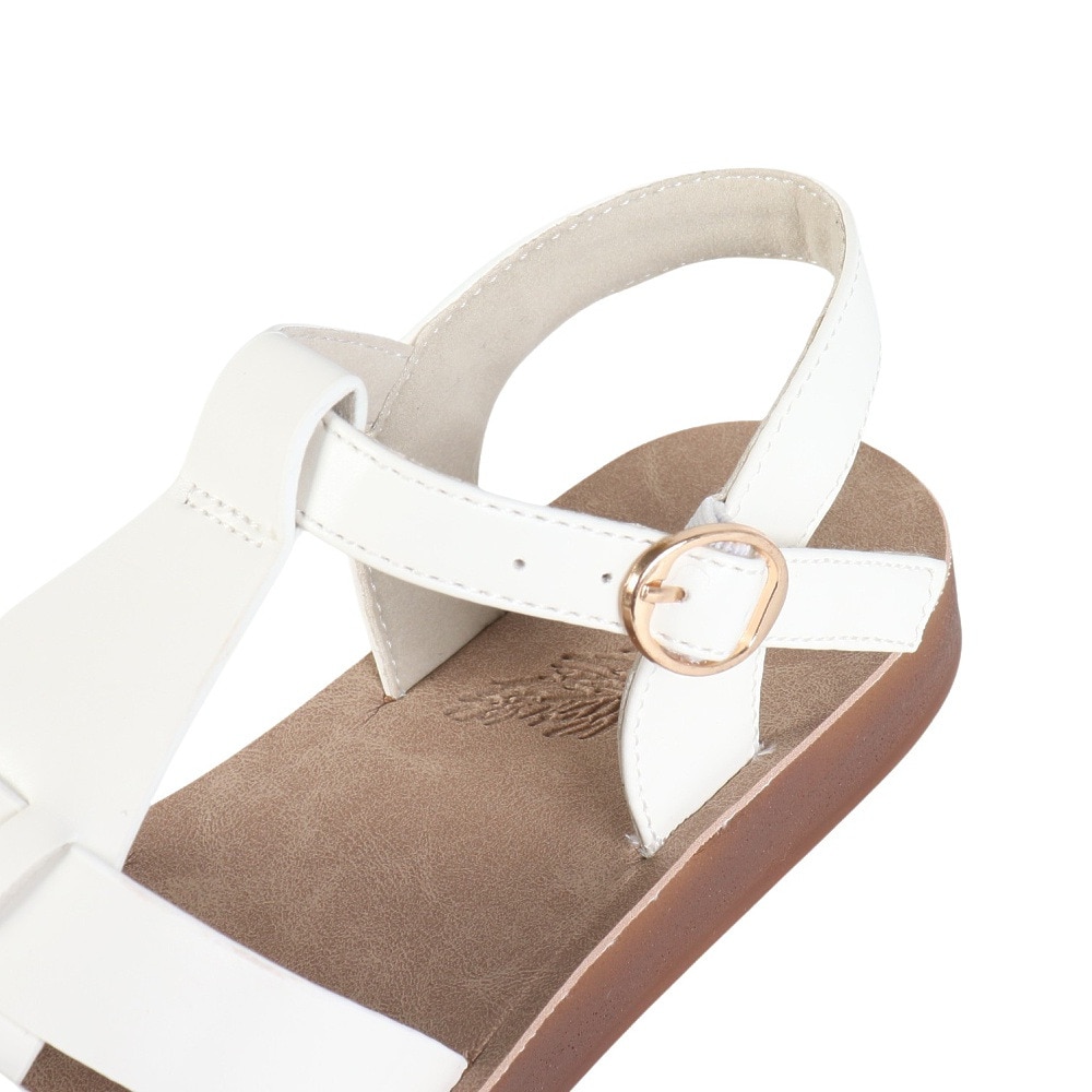 メリールー（Mary Lou）（レディース）サンダル クッションソールフラットサンダル 6352WHITE
