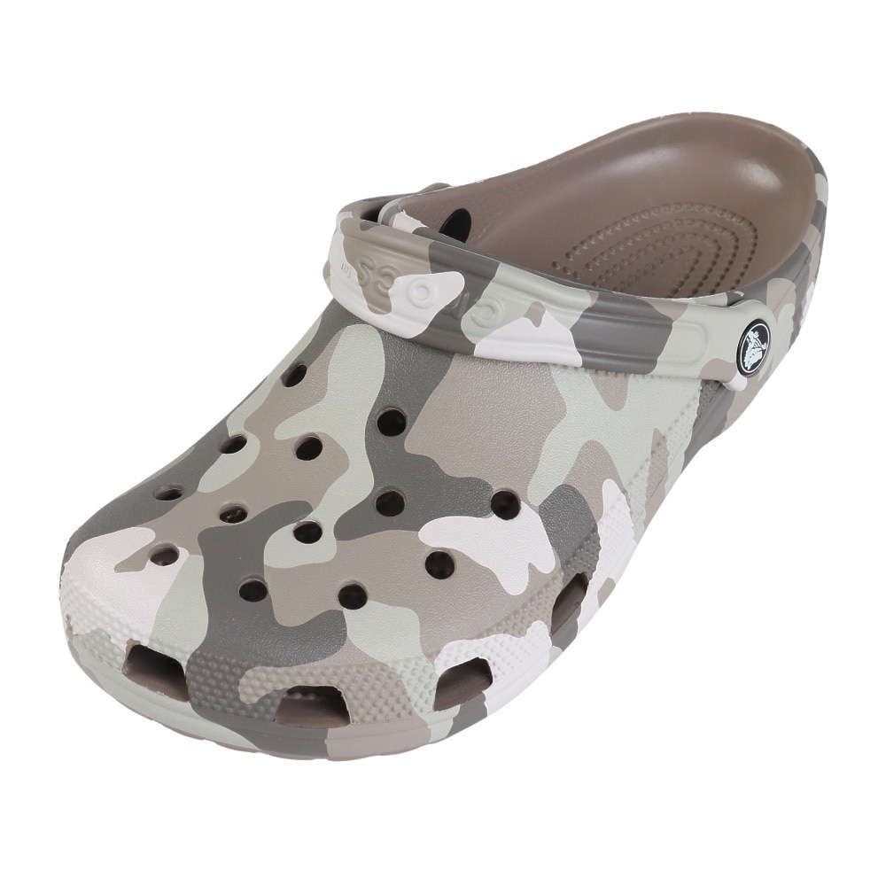クロックス（crocs）（メンズ、レディース）サンダル クラシックプリンテッドカモクロッグ M/M カモフラージュグレー 206454-2ZJ シャワサン 軽量 