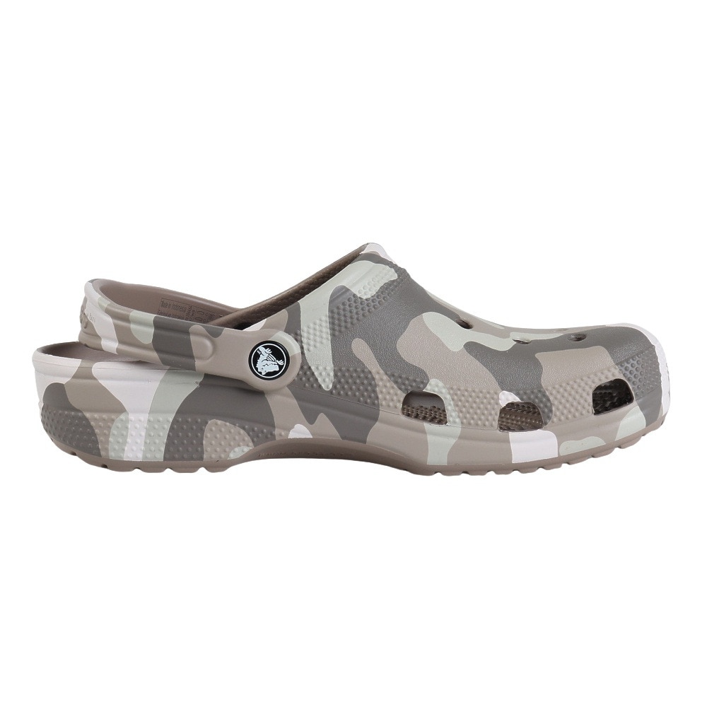 クロックス（crocs）（メンズ、レディース）サンダル クラシックプリンテッドカモクロッグ M/M カモフラージュグレー 206454-2ZJ シャワサン 軽量 
