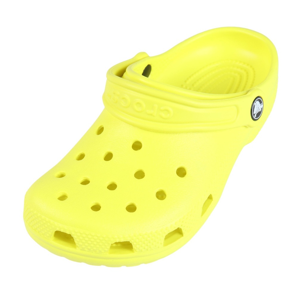 クロックス（crocs）（キッズ）ジュニア サンダル クラシック クロッグ Acidity イエロー 206991-76M シャワ－サンダル フィット感 お手入れ簡単