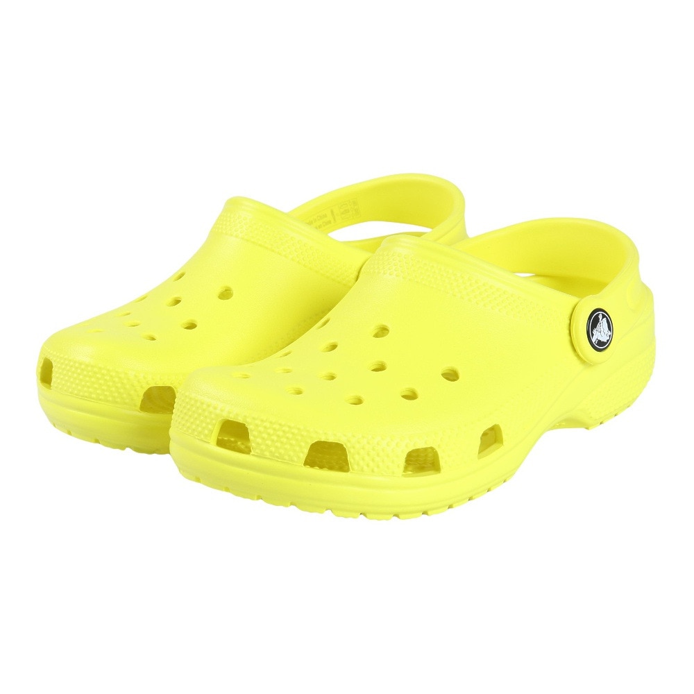 クロックス（crocs）（キッズ）ジュニア サンダル クラシック クロッグ Acidity イエロー 206991-76M シャワ－サンダル フィット感 お手入れ簡単