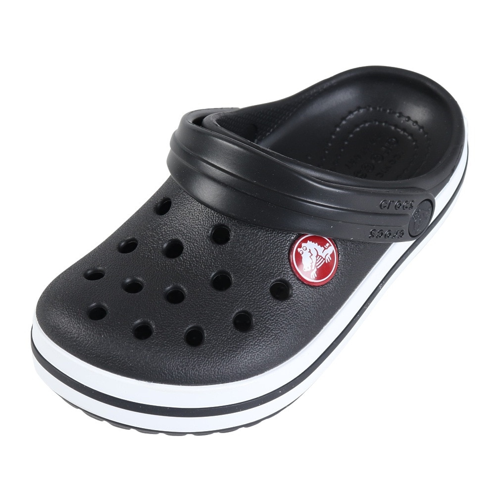 クロックス（crocs）（キッズ）ジュニアサンダル クロックバンドクロッグトドラー Black ブラック 207005-001 シャワサン 軽量 耐久性 お手入れ簡単