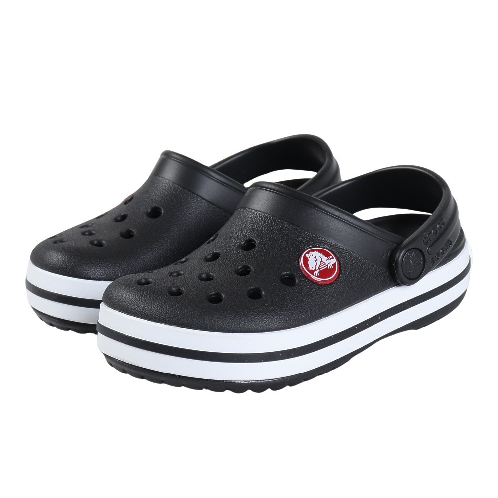 クロックス（crocs）（キッズ）ジュニアサンダル クロックバンドクロッグトドラー Black ブラック 207005-001 シャワサン 軽量 耐久性 お手入れ簡単