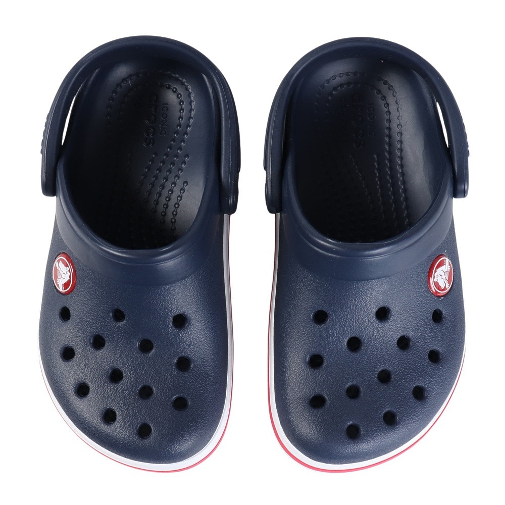 クロックス（crocs）（キッズ）ジュニアサンダル クロックバンドクロッグトドラー N/R ネイビー 207005-485 シャワサン 軽量 耐久性 お手入れ簡単