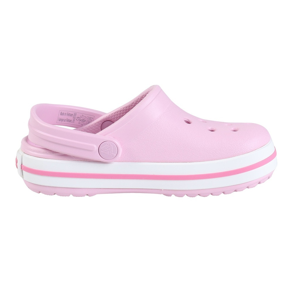クロックス（crocs）（キッズ）ジュニアサンダル クロックバンドクロッグトドラー Pink ピンク 207005-6GD シャワサン 軽量 耐久性 お手入れ簡単