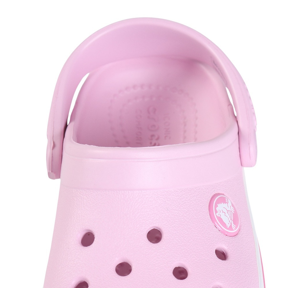 クロックス（crocs）（キッズ）ジュニアサンダル クロックバンドクロッグトドラー Pink ピンク 207005-6GD シャワサン 軽量 耐久性 お手入れ簡単