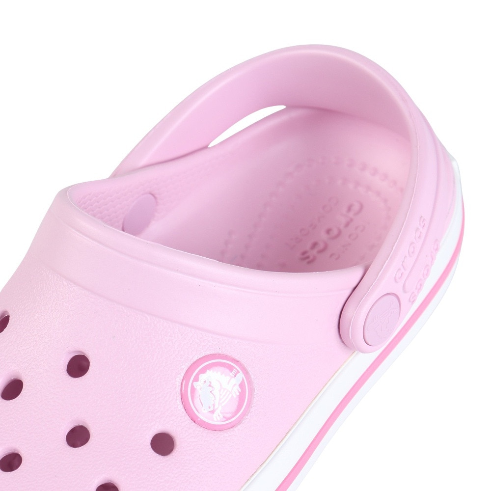 クロックス（crocs）（キッズ）ジュニアサンダル クロックバンドクロッグトドラー Pink ピンク 207005-6GD シャワサン 軽量 耐久性 お手入れ簡単
