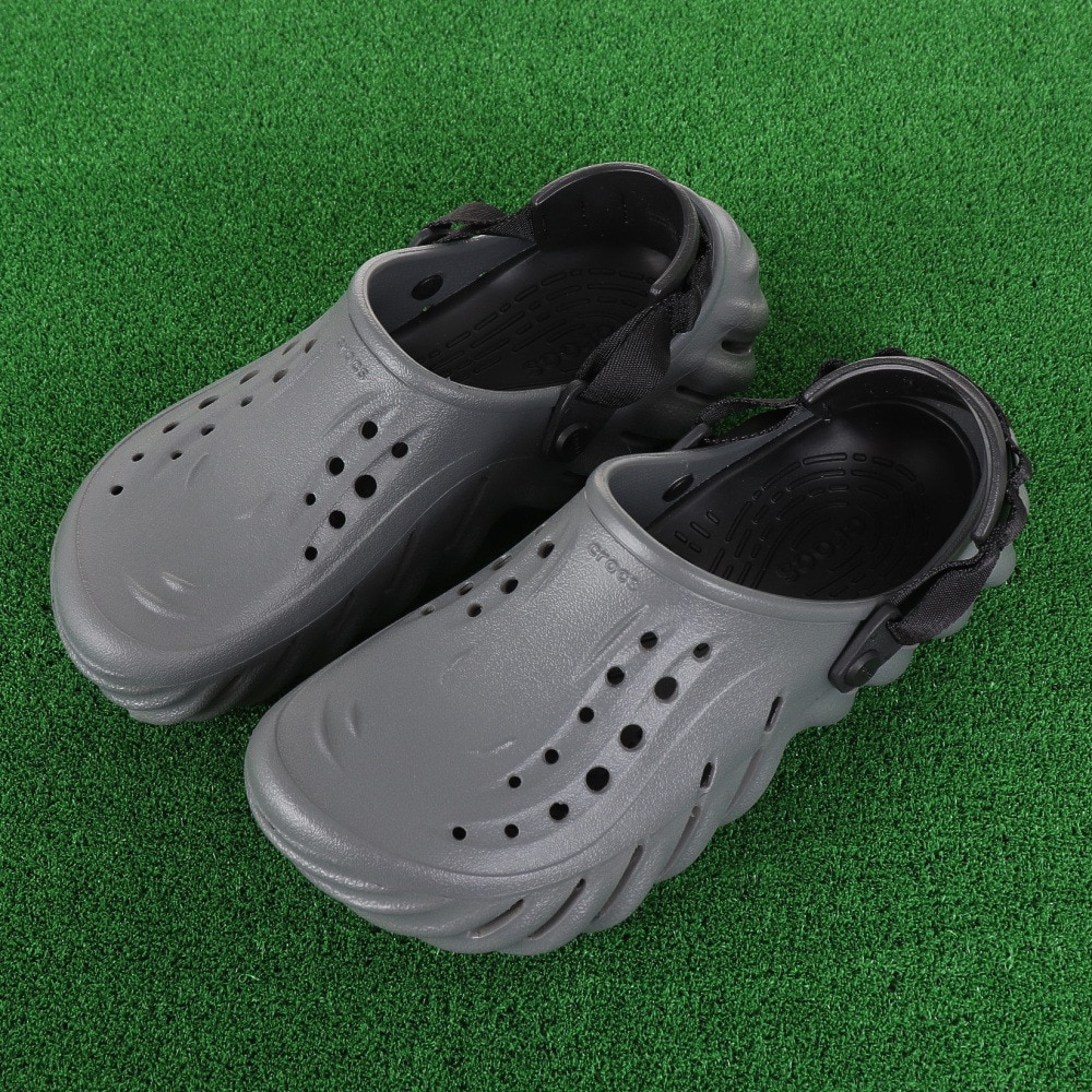 クロックス（crocs）（メンズ、レディース）スポーツサンダル エコークロッグ S/G グレー 207937-0DA 軽量 速乾性 通気性 タウン レジャー 日常履き