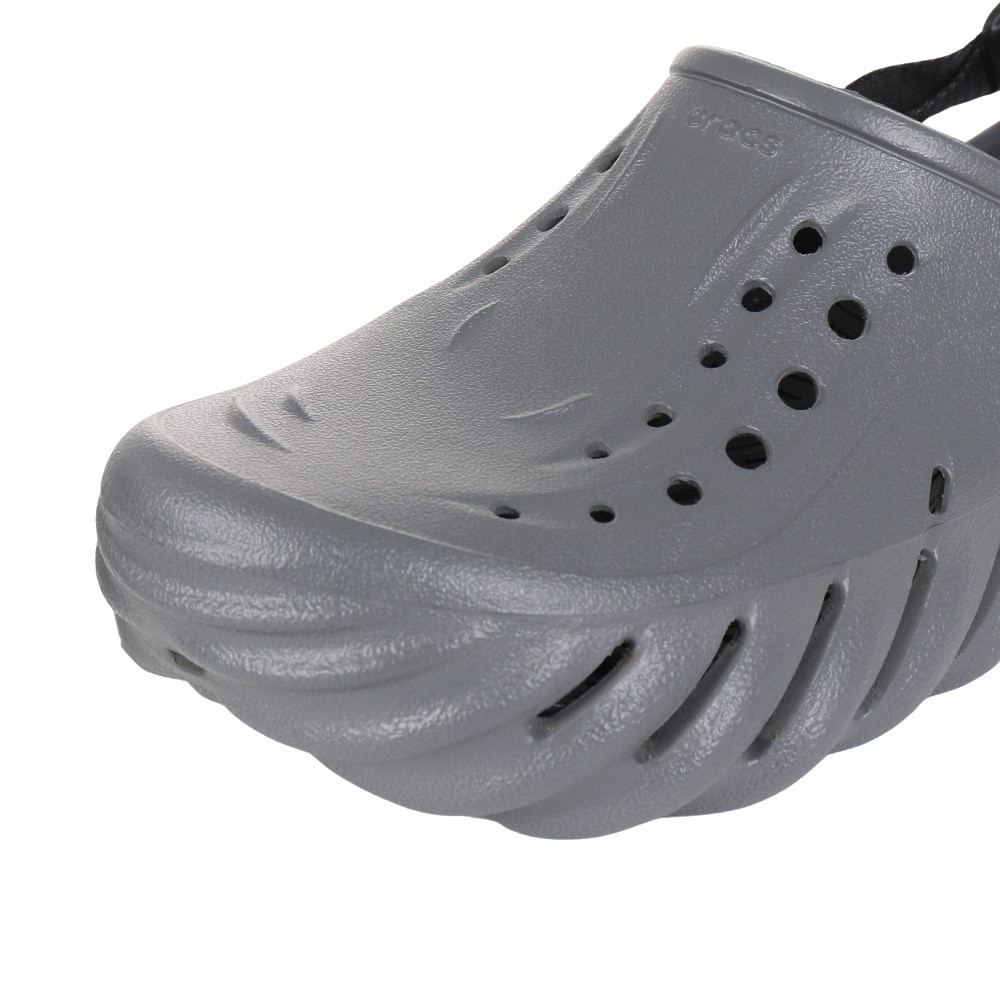 クロックス（crocs）（メンズ、レディース）スポーツサンダル エコークロッグ S/G グレー 207937-0DA 軽量 速乾性 通気性 タウン レジャー 日常履き