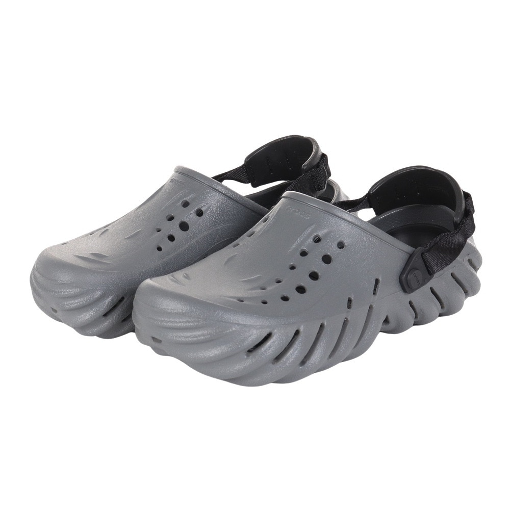 クロックス（crocs）（メンズ、レディース）スポーツサンダル エコークロッグ S/G グレー 207937-0DA 軽量 速乾性 通気性 タウン レジャー 日常履き