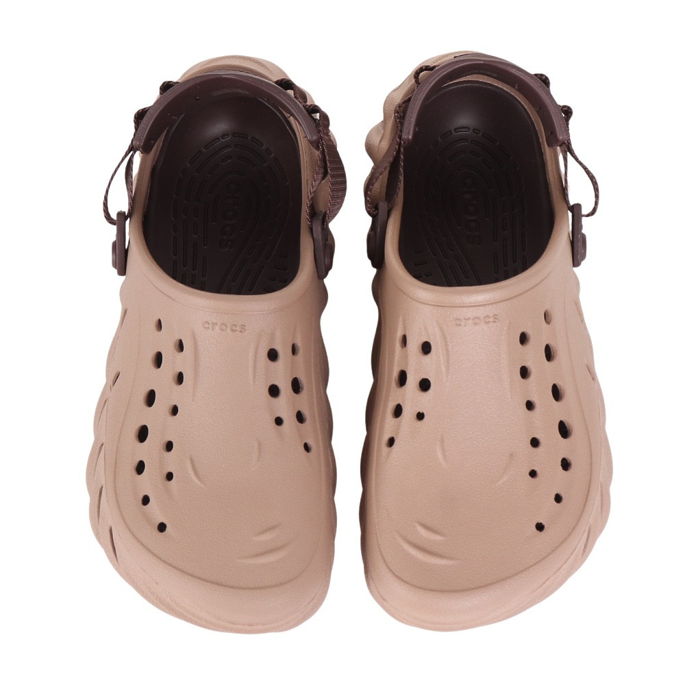 クロックス（crocs）（メンズ、レディース）スポーツサンダル エコークロッグ モカチャ 207937-2Q9 軽量 速乾性 通気性 タウン レジャー 日常履き