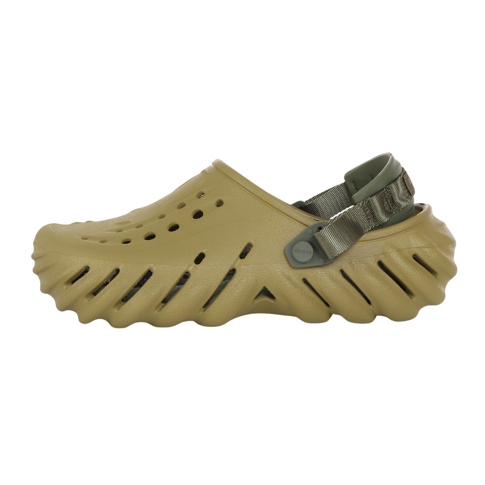 クロックス（crocs）（メンズ、レディース）スポーツサンダル エコークロッグ モスグリーン 207937-3UA 軽量 速乾性 通気性 タウン レジャー 日常履き