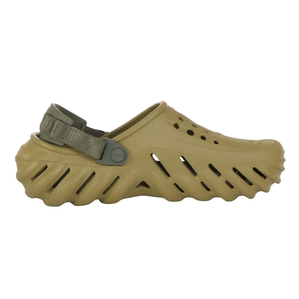 クロックス（crocs）（メンズ、レディース）スポーツサンダル エコークロッグ モスグリーン 207937-3UA 軽量 速乾性 通気性 タウン レジャー 日常履き
