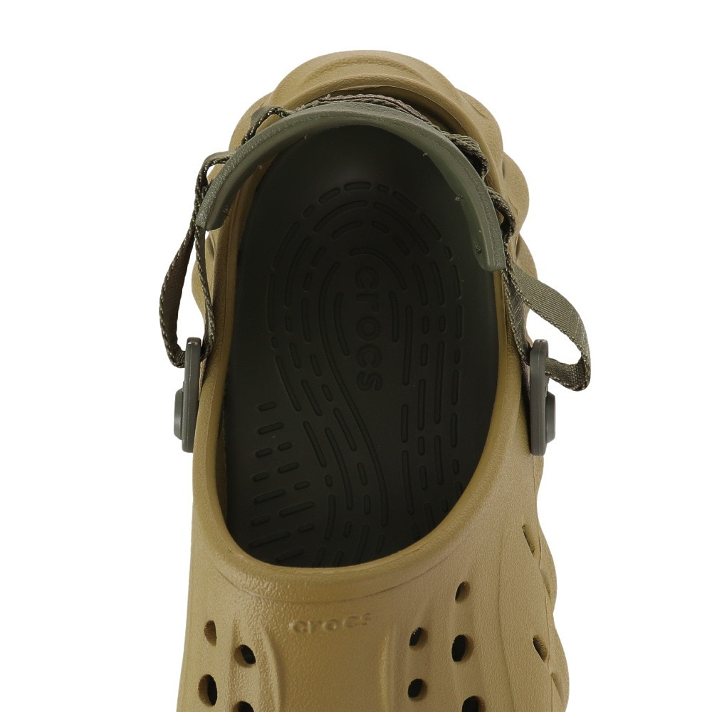 クロックス（crocs）（メンズ、レディース）スポーツサンダル エコークロッグ モスグリーン 207937-3UA 軽量 速乾性 通気性 タウン レジャー 日常履き