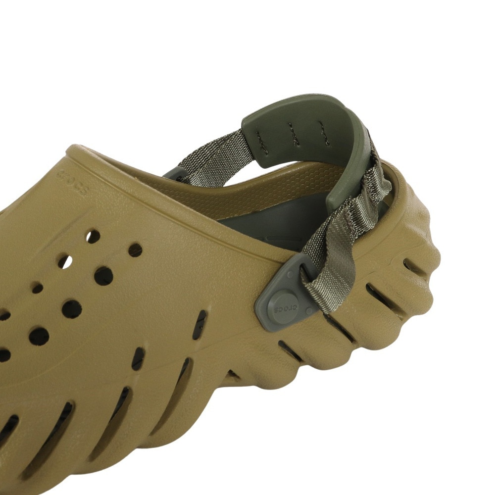 クロックス（crocs）（メンズ、レディース）スポーツサンダル エコークロッグ モスグリーン 207937-3UA 軽量 速乾性 通気性 タウン レジャー 日常履き